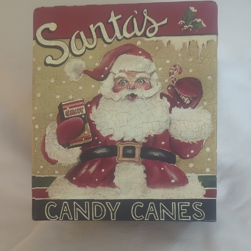 Bobs Boxes, Santa's Candy Canes Tissue Box Cover - Picture 5 of 7